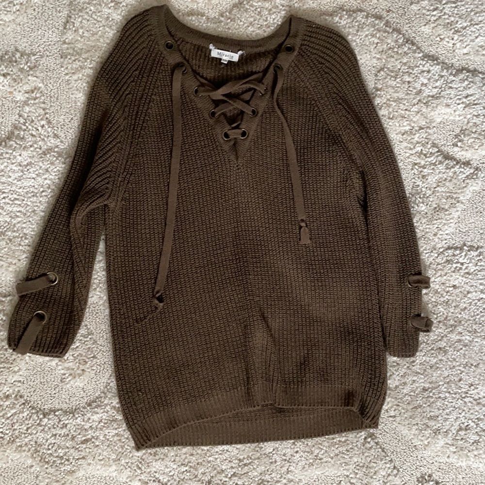 Greenish-Brown Sweater